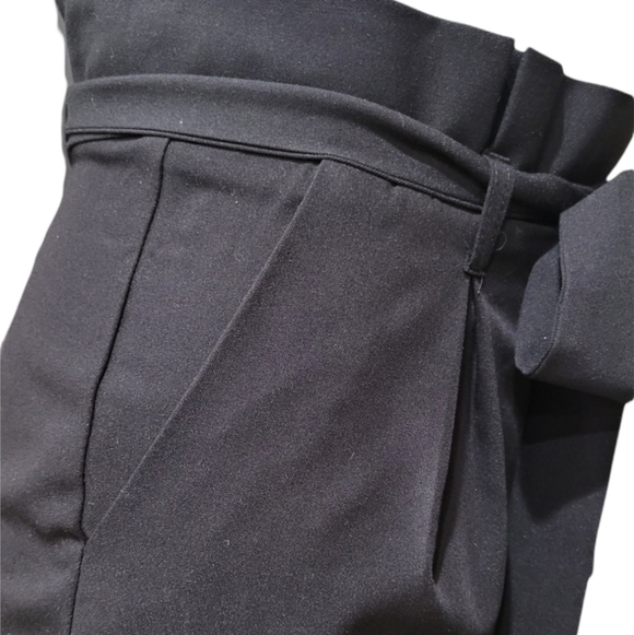 ASOS Women Black Tie High Waist Casual Shorts with Pockets Size 2- NWT. - Picture 7 of 12